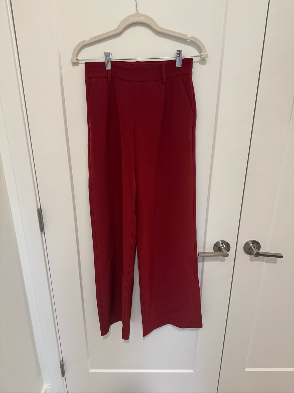 Express Burgundy Red Wide-Leg Trousers size 0 NWOT